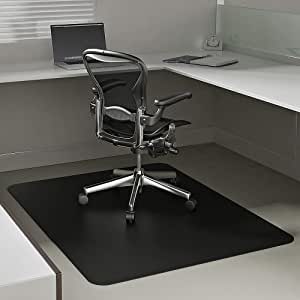 Deflecto EconoMat Chair Mat, for Carpet, Straight Edge, Black, 46” x 60” $32.48