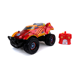 Jada Toys Marvel Avengers 1:14 Iron Man Iron Thruster RC Remote Control Car, Toys for Kids and Adults (32126) $14.99