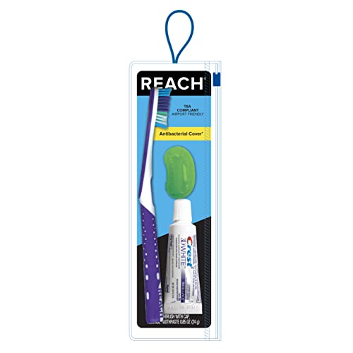 REACH Ultraclean Travel Kit Toothbrush with Soft Bristles, Toothbrush Cap and Toothpaste $1.79 at Amazon