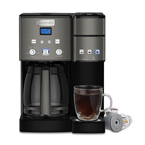 Cuisinart SS-15BKSP1 Coffee Center 12-Cup Coffeemaker and Single-Serve Brewer, Black Stainless Steel $91