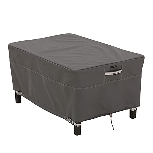 Classic Accessories Ravenna Water-Resistant 38 Inch Rectangular Patio Ottoman/Table Cover, Outdoor Table Cover $18.55