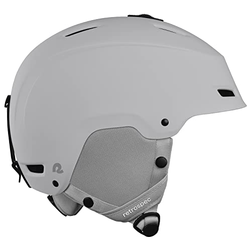 Retrospec Zephyr Ski & Snowboard Helmet for Adults - Adjustable with 9 Vents - ABS Shell & EPS Foam - Matte Slate - Small 52-55.5cm $12.5