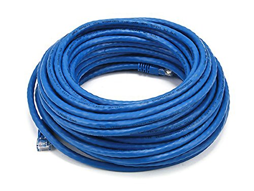 Monoprice 50FT 24AWG Cat5e 350MHz UTP Ethernet Bare Copper Network Cable - Blue $5.78 at Amazon