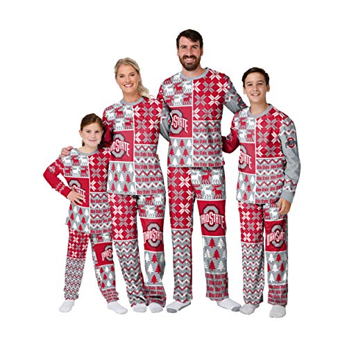 Ohio State Buckeyes NCAA Busy Block Family Holiday Pajamas - Youth - 4 $9.27