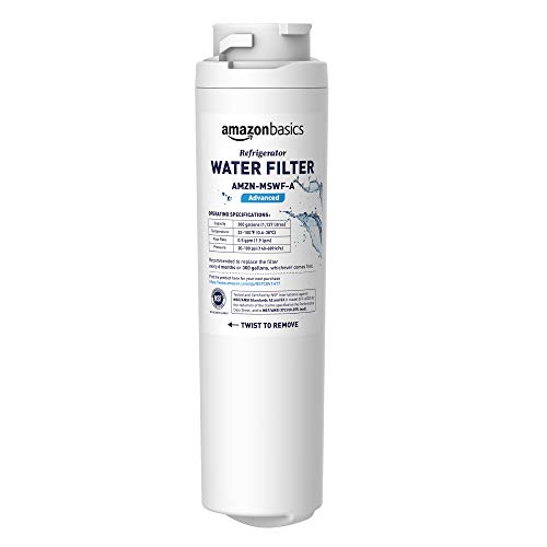 Amazon Basics Replacement GE MSWF Refrigerator Water Filter Cartridge Advanced Filtration 5