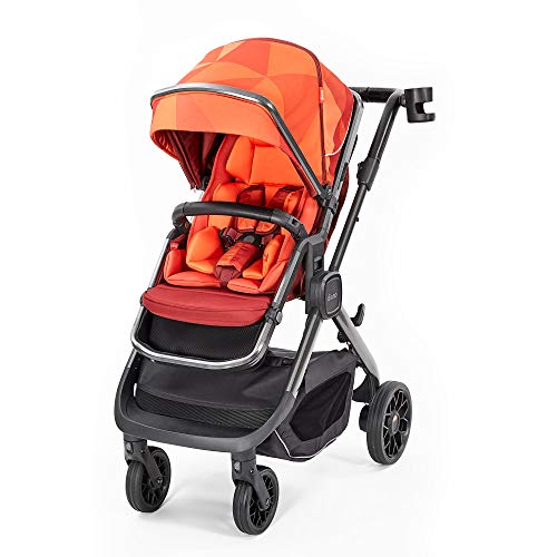 Diono Quantum2 3-in-1 Multi-Mode Stroller for Baby, Infant, Toddler Stroller, Car Seat Compatible, Adaptors Included, Compact Fold, XL Storage Basket, Orange Facet $112.51