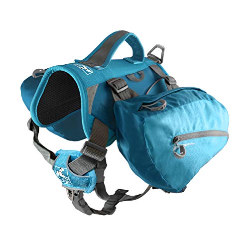 Kurgo Dog Saddlebag Backpack, Back Pack Dog Harness, Hiking Pack for Dogs, Packs for Pets to Wear, Camping & Travel Vest Harness, Reflective, Lightweight, Baxter Pack, Fo $9.97