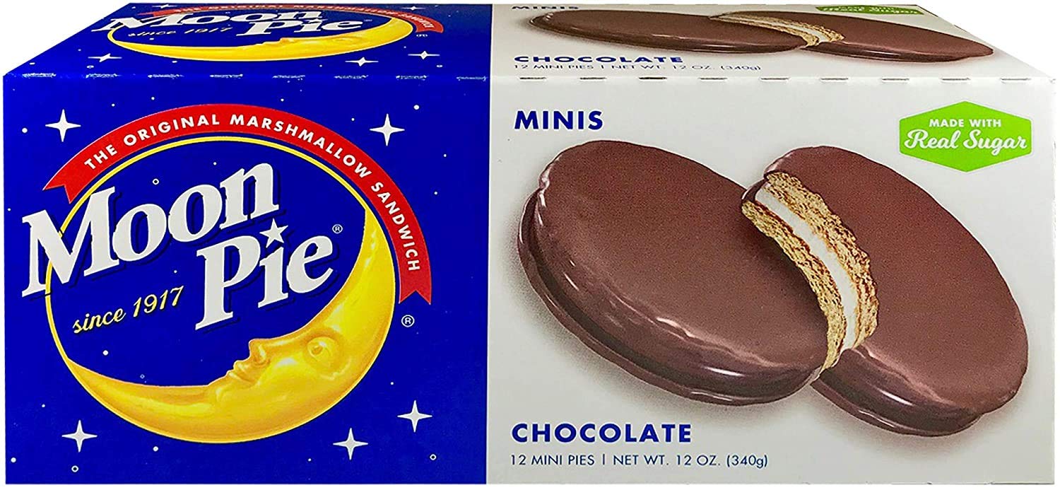 MoonPie Mini Chocolate Marshmallow Sandwich, 12 Count Box (Pack of 8 Boxes, 96 Count Total) $17.44 at Amazon