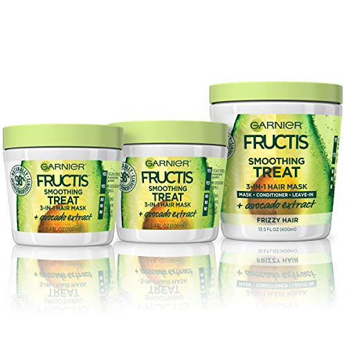 Garnier Fructis Hair Care Smoothing Hair Mask Treatment with Avocado Extract, Vegan, Paraben and Silicone-Free, (amount) $5.79