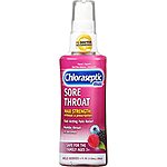 Chloraseptic Max Strength Sore Throat Spray, Wild Berries Flavor, 4.0 fl oz $5.99