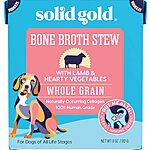 Solid Gold Bone Broth Stew Lamb &amp; Human Grade Meal Topper Treat for Dogs &amp; Natural Collagen for Gut Health Holistic &amp; Grain-Free &amp; Great for Picky Eaters (6 Count) $11.4