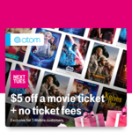 T-Mobile Customers 12/24: Atom $5 off movie tickets, Shutterfly $25 off, Tinggly $40 off gift box