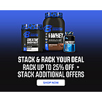 Bodybuilding Pre Black Friday Stack&amp;Rack Deal: RACK Upto 25% off Select Items + STACK Additional Offers + F/S with $99+