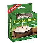 Coghlan's 36 hour survival candle $5.51 Amazon add-on