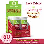 Amazing Grass Effervescent Electrolyte Tablets (Greens + Hydration Water Flavor) 60 tabs - $19.99