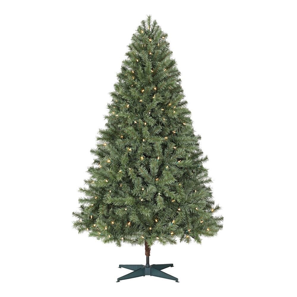 Home Accents Holiday 6.5 ft. Festive Pine Pre-Lit Artificial Christmas Tree with 250 Color Changing LED Lights and 3 Functions-W14L0550 - $39.98 @ Home Depot