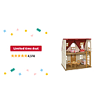 Limited-time deal: Calico Critters Red Roof Cozy Cottage Dollhouse Playset with Figure, Furniture and Accessories - $20.99