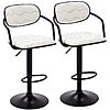 2-Pack Vecelo Adjustable Height Bar Stools (White) $43.82 + Free Shipping