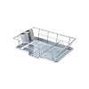 3-Piece Space-Saving Dish Drainer Rack Set w/ Cutlery Holder (Silver) $5 + Free Shipping w/ Prime