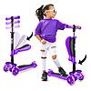 Hurtle 3-Wheeled Scooter for Kids w/ LED Wheel Lights (Purple) $36 + Free Shipping
