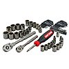 64-Piece CRAFTSMAN OVERDRIVE Standard (SAE) &amp;amp; Metric Gunmetal Chrome Mechanics Tool Set w/ Hard Case (CMMT99064) $56.34 + Free Shipping