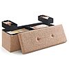 Songmics Storage Ottoman Storage Bench (15&amp;quot; x 43&amp;quot; x 15&amp;quot;, Camel Brown) $25.79 + Free Shipping w/ Prime or on $35+