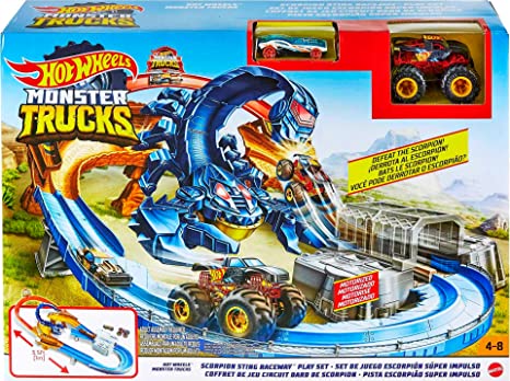 Hot Wheels Monster Trucks Scorpion Raceway w/ Monster truck, Car, & Giant Scorpion $27.88 + Free Shipping