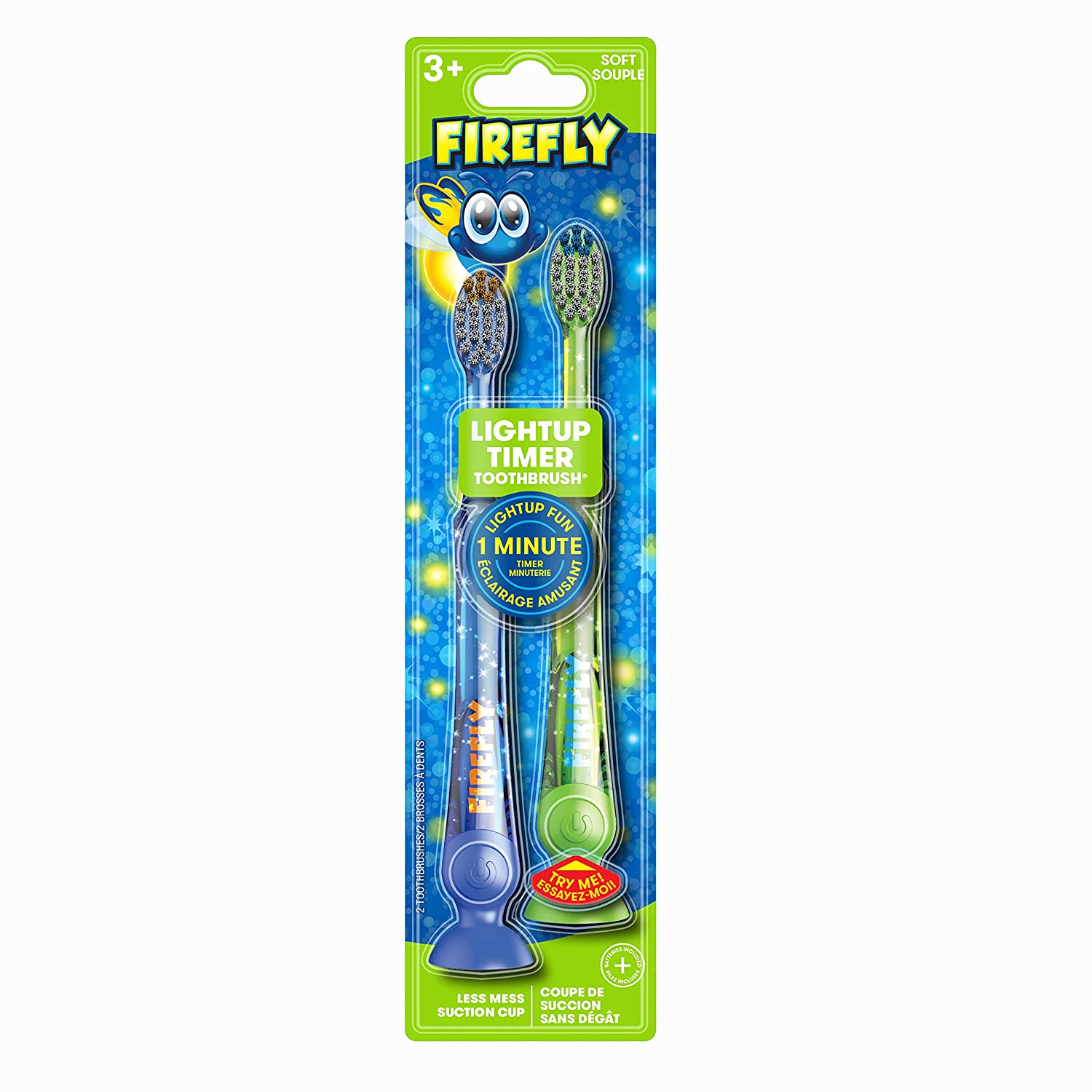 firefly ready go light up timer toothbrush