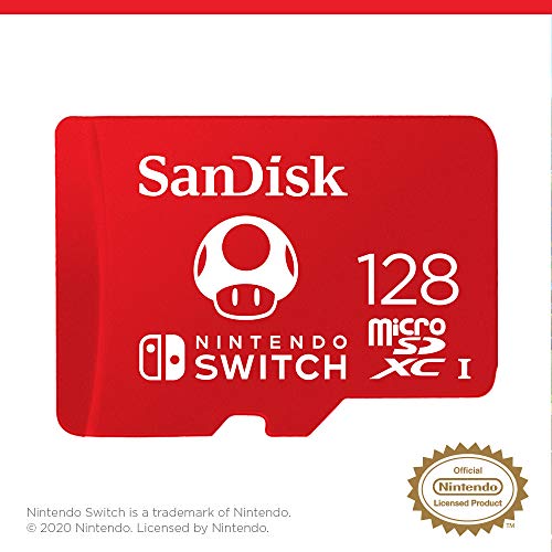 128GB SanDisk Micro SDSQXAO-1 Memory Card for Nintendo Switch (Nintendo Branded) $15.59 + Free Shipping w/ Prime or on $35+