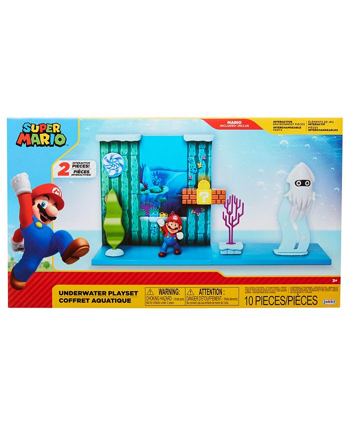 Nintendo Super Mario: 2.5'' Underwater Playset $9.93, 4'' Super Mario Figure (Penguin Mario) $6.99 & More + Free Shipping on $25+ or Free Store Pickup at Macy's