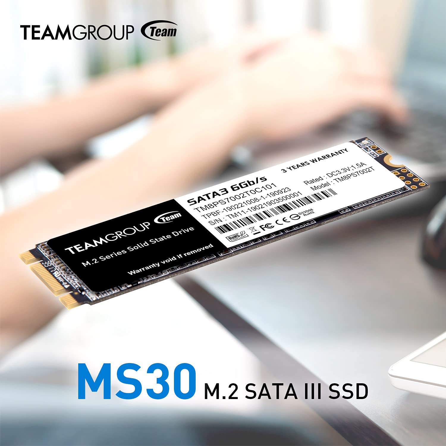 TeamGroup MS30 M.2 2280 TLC SATA III Solid State Drives: 1TB $40, 512GB $21