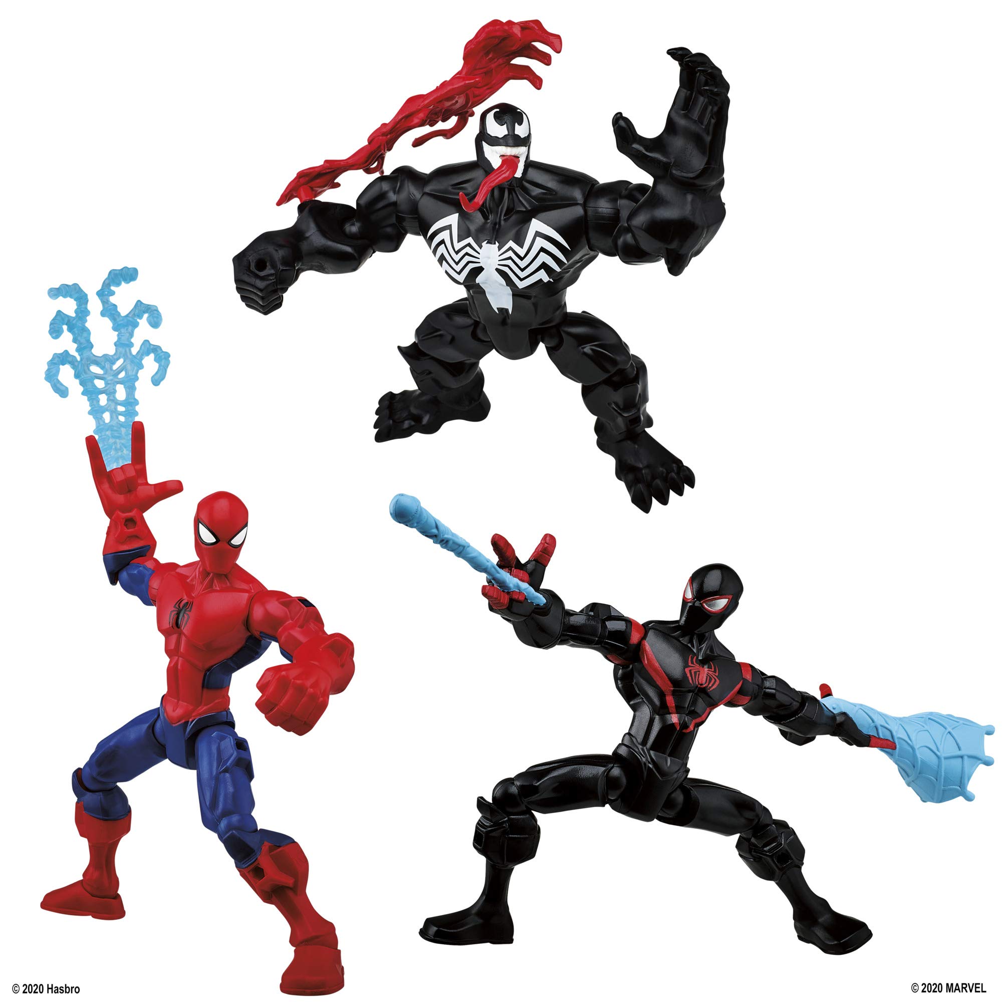 3-Pack 6'' Marvel Super Hero Mashers Web-Slinging Toy Mash Collection Pack (Miles Morales Spider-Man, Peter Parker, Venom) $18 + Free Shipping w/ Prime or on $25+