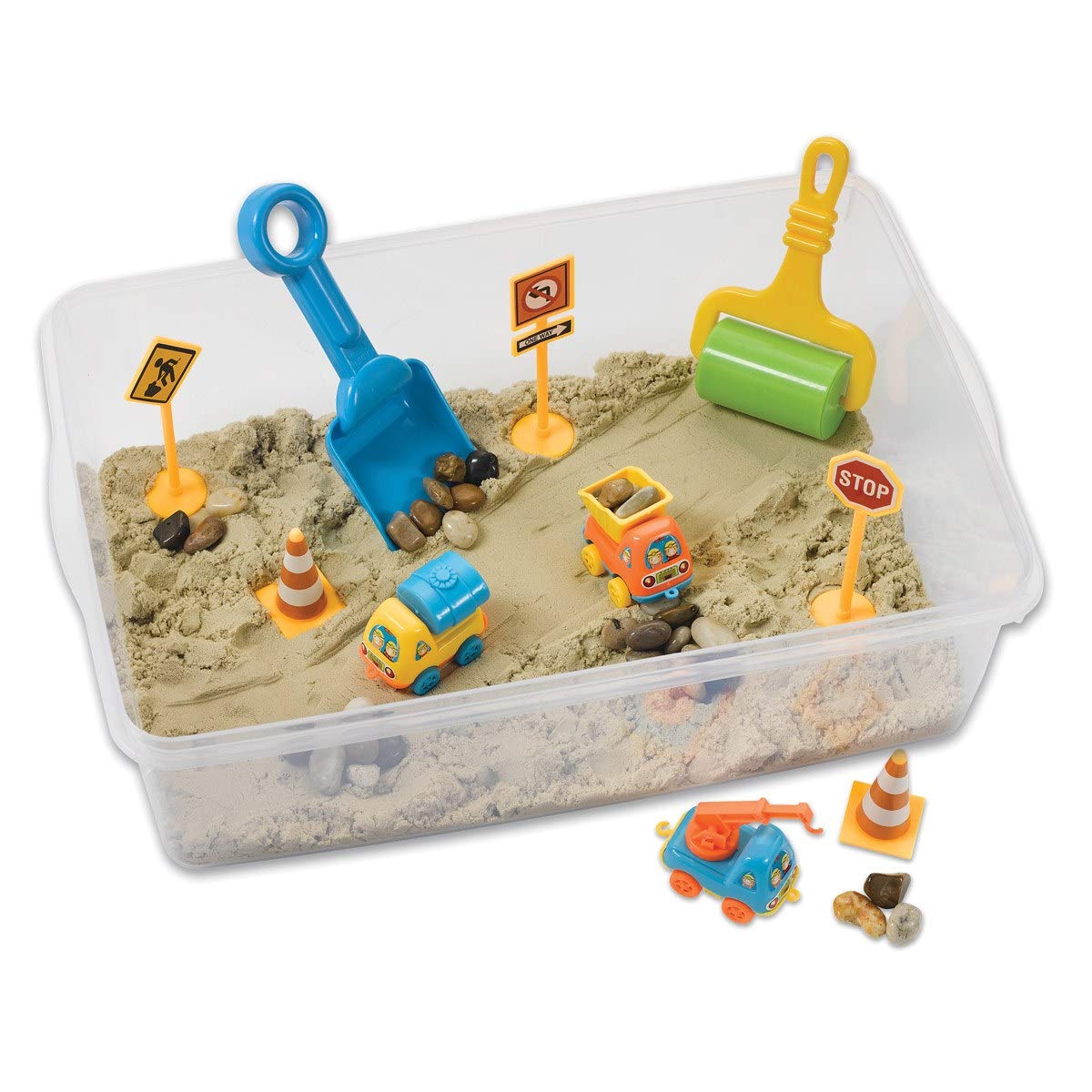 Kids Sensory Playset Bin Construction Zone $14.18 & More + Free Shipping w/ Prime or on $25+