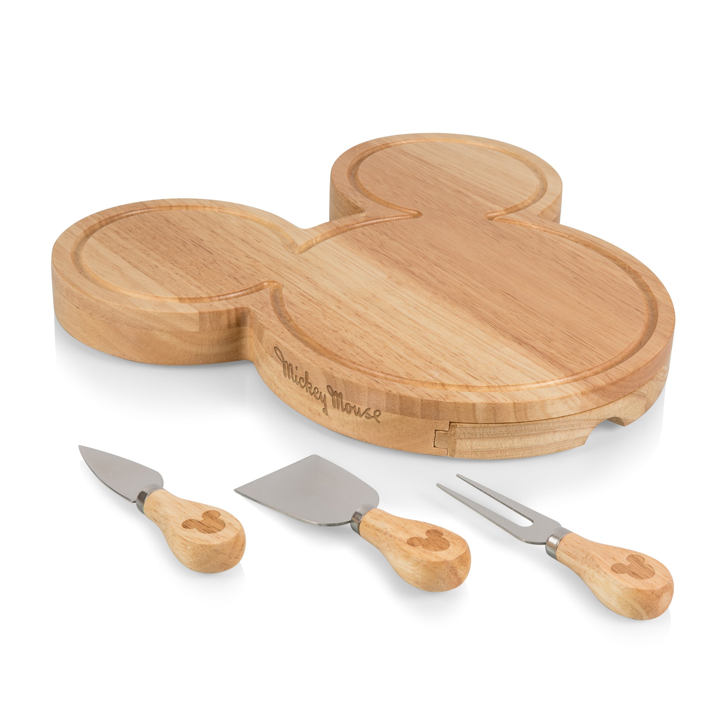 Toscana Disney's Mickey Mouse Head Shaped Charcuterie Board and Knife Set (Parawood) $30.99 + Free Shipping