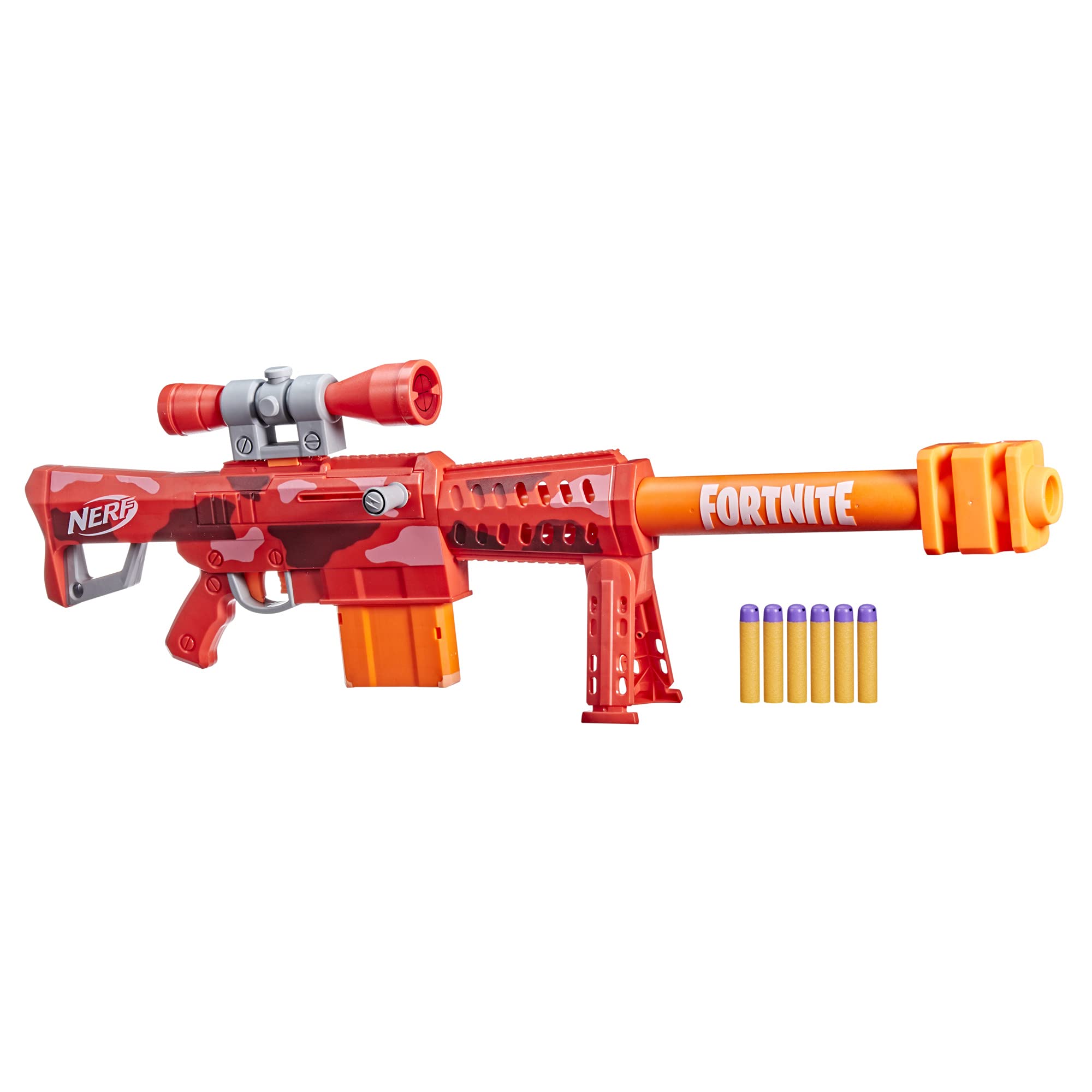 43" Nerf Fortnite Heavy SR Blaster w/ Removable Scope, Bolt Action, 6 Official Mega Darts and 6-Dart Clip $24.52 + Free Shipping w/ Prime or on $35+