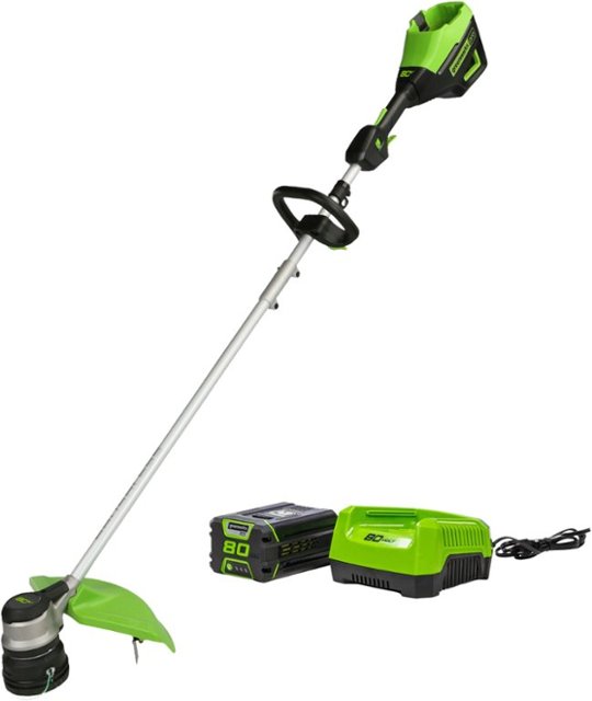 80Volt Greenworks 16" Cutting Diameter Grass Trimmer w/ 2.0 Ah Battery