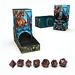 Campaign Dice Tower w/ 7 Polyhedral Dice for Role-Playing Board Games $7.10 or less