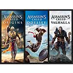 3-Game Assassin's Creed Mythology pack (PS5, PS4, Xbox Series X|S,One Digital Download Games) $27.20