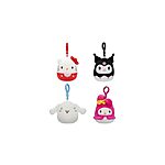 4-Pack 3.5&quot; Squishmallows Sanrio Cinnamoroll, Hello Kitty, Kuromi, + My Melody Clips $11, Wonderful World of Color Tinker Bell Collectible Plush $10 &amp; More + Free Shipping w/ Prime