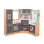 KidKraft Ultimate Corner Wooden Play Kitchen w/ Lights &amp; Sounds, Play Phone &amp; Curtain $93.36 + Free Shipping