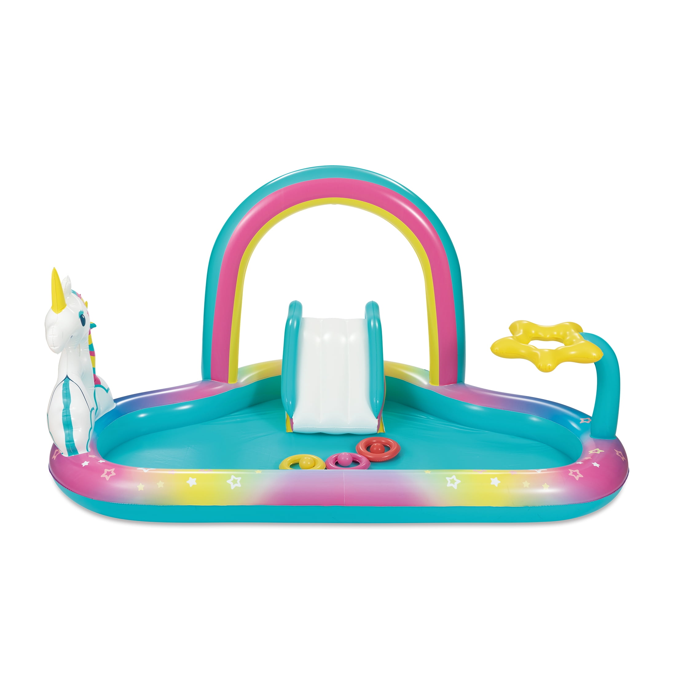 Play Day Inflatable Rainbow Pool & Play Center (95" x 69" x 47") $19.98 + Free Shipping w/ Walmart+ or on $35+