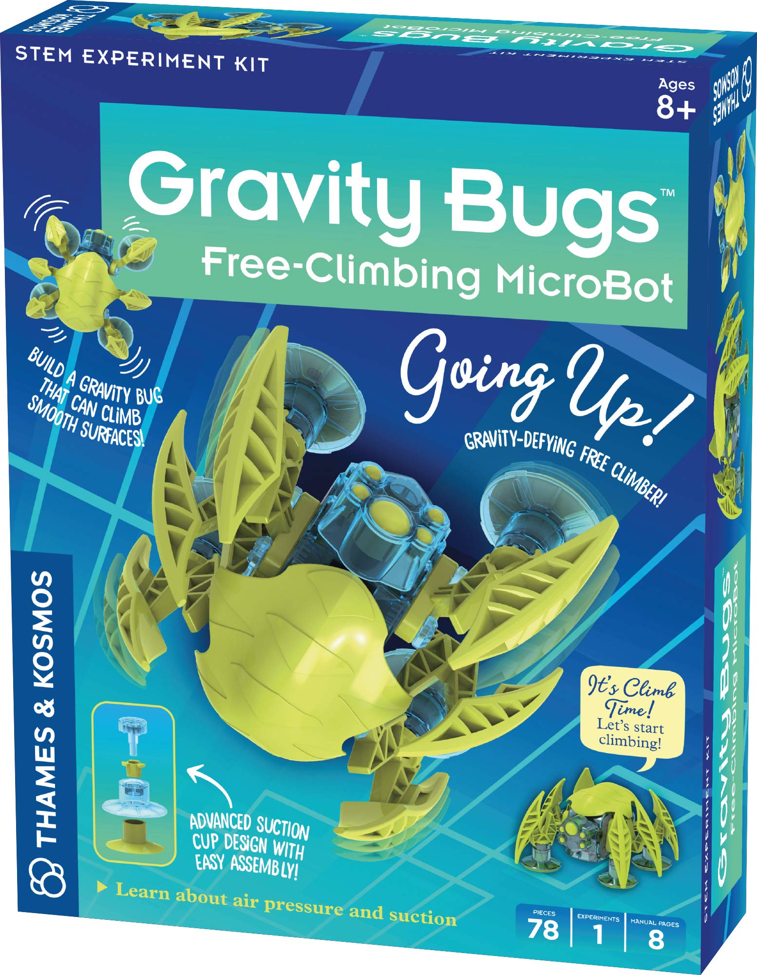 Thames & Kosmos: Buildable Robotic Wall-Crawling Gravity Bugs MicroBot(STEM Toy/ Building Kit) $4.88 + Free Shipping w/ Prime or on $35+