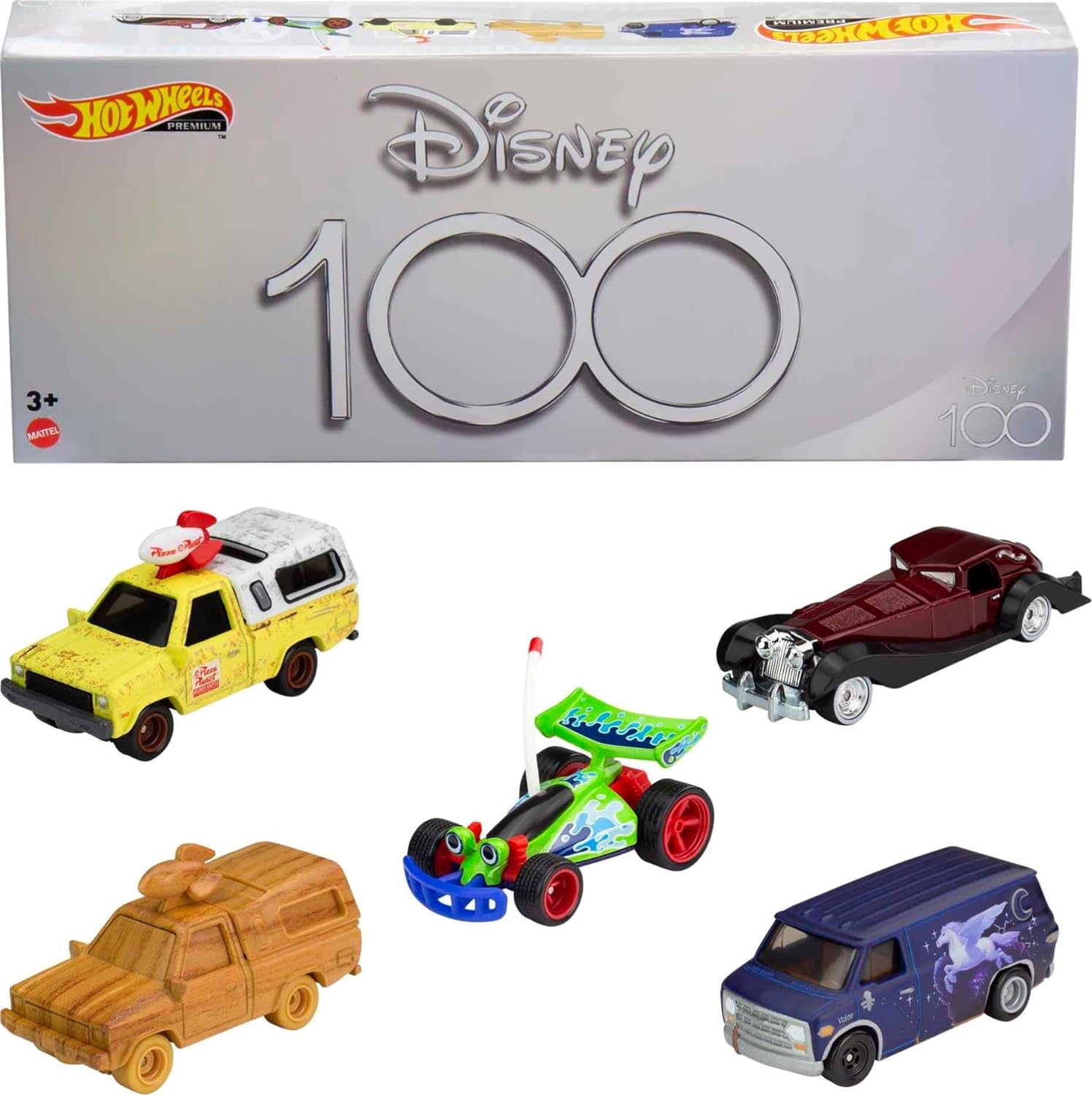 5-Pack Hot Wheels Disney 100th Anniversary Themed Car $14 + Free Shipping