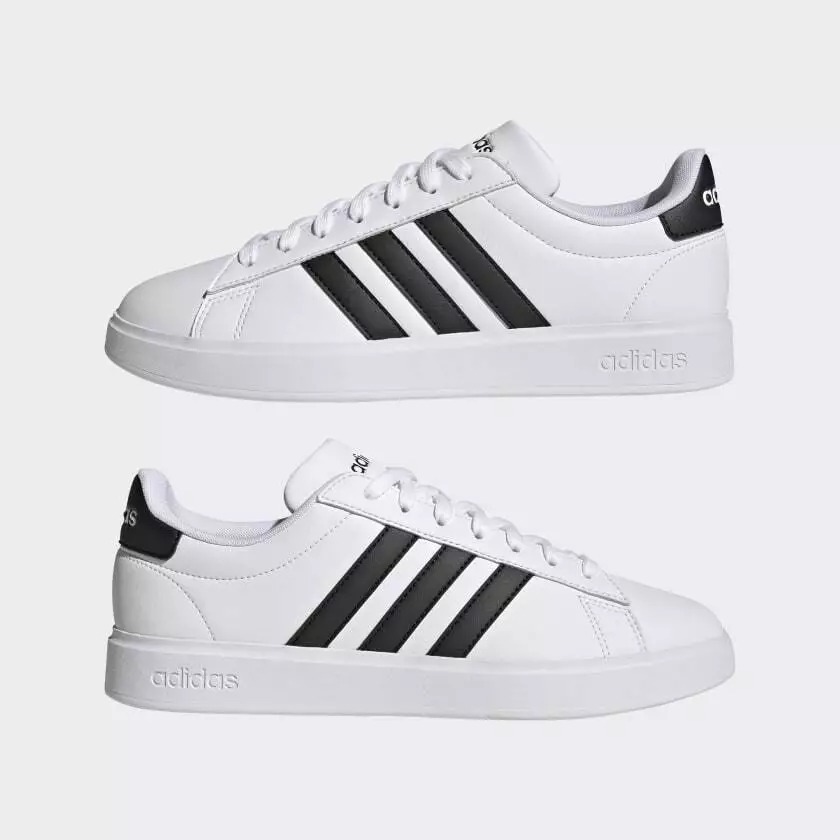 adidas men Grand Court 2.0 Shoes (Cloud White, Select Sizes Available) $21 + Free Shipping