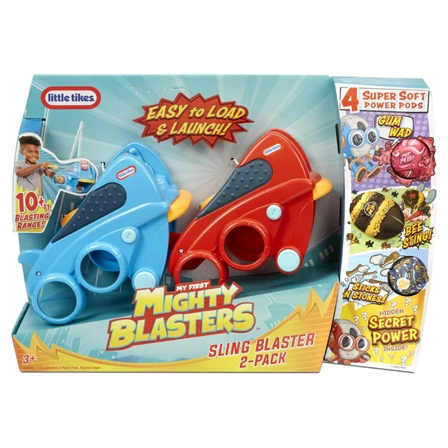 2-Pack My First Mighty Blasters Sling Blaster (Two Toy Wrist Launchers w/ 4 Soft Power Pod Pieces) $4.90  + Free S&H w/ Walmart+ or $35+ $4.89
