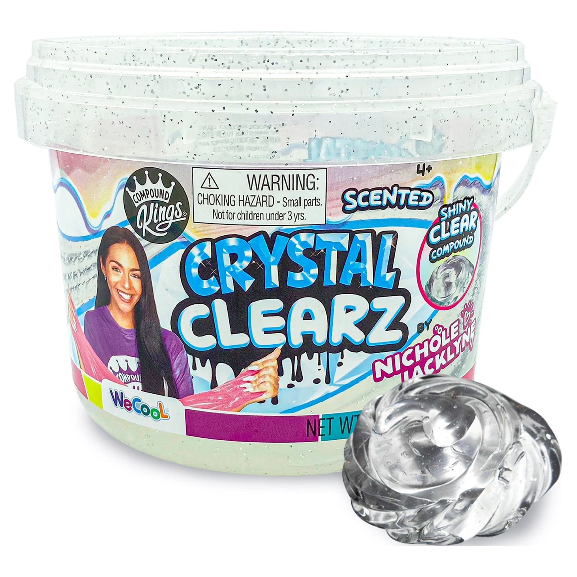 2.65-lb Compound Kings Nichole Jacklyne's ! Crystal 'Clearz' Slime w/ Reusable Container $7.97  + Free S&H w/ Walmart+ or $35+