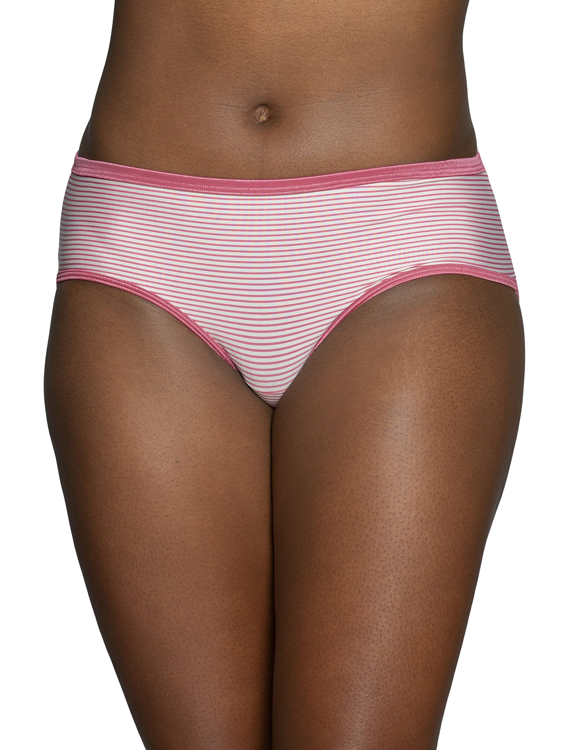 Vanity Fair Women's Illumination: Hipster Panties (Rosy Stripe Print) $5 + Free Shipping w