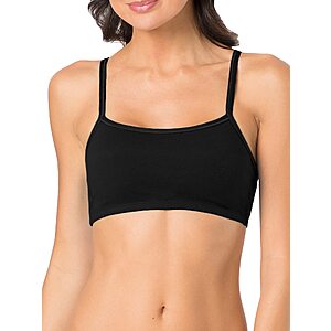3-Pack Fruit of the Loom Women's Spaghetti Strap Cotton Sports Bra (Size 42)  $6.18 + Free Shipping w/ Prime or on $35+