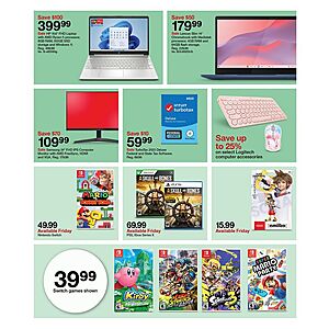 Target Sale Ad Valid Feb 11th-17th: Select Nintendo Switch Video Games from $  40 + Free Store Pick Up