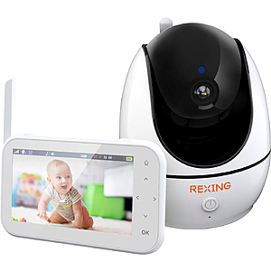 4.5'' Rexing Video Baby Monitor w/ Night Vision & Two-way Talking $  50 + Free Shipping